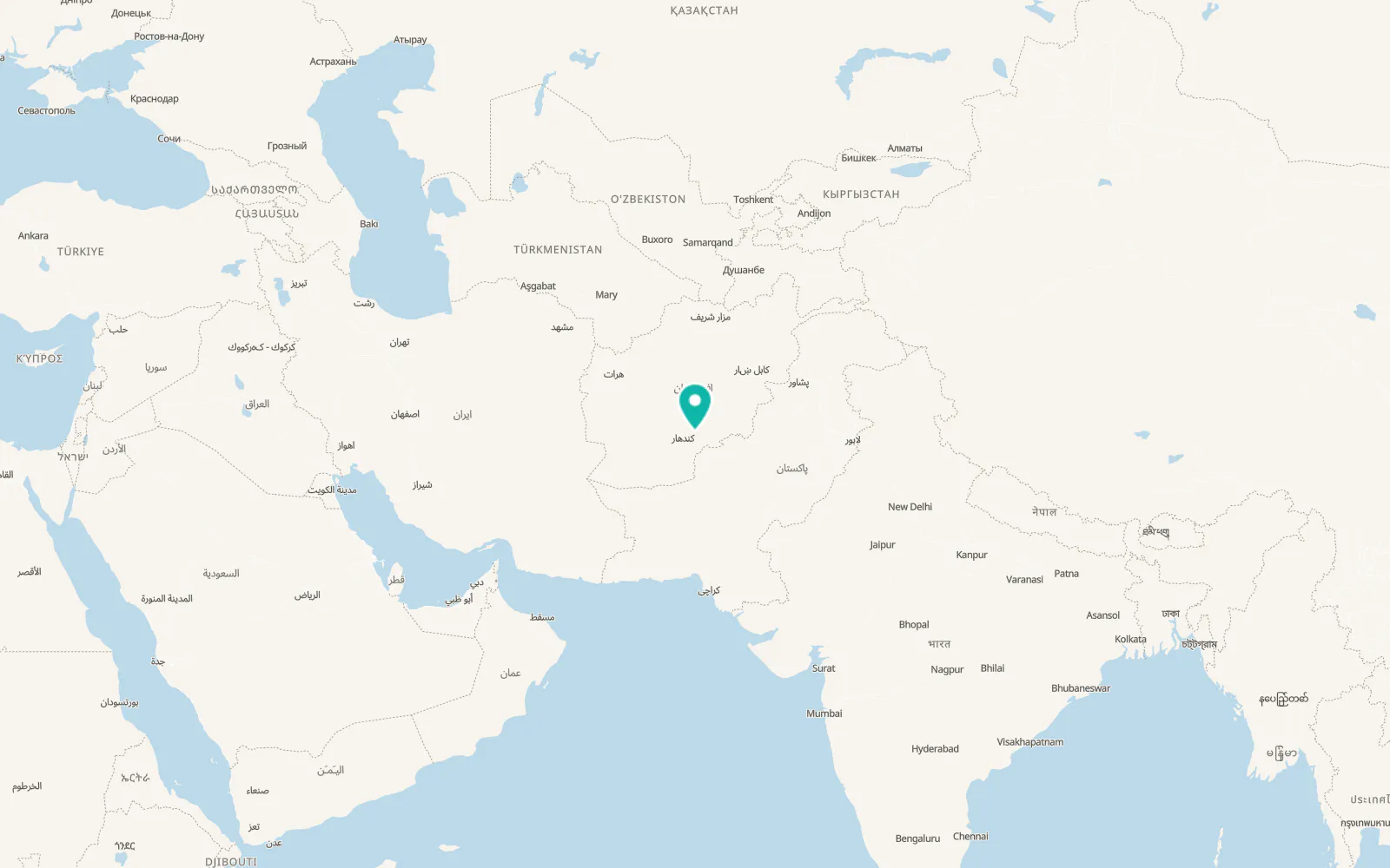 Map of Shahr-e Şafā