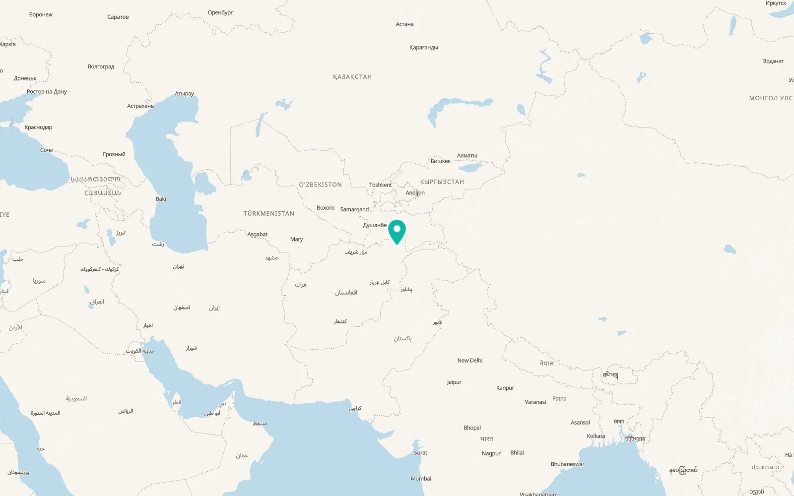Map of Shahrān