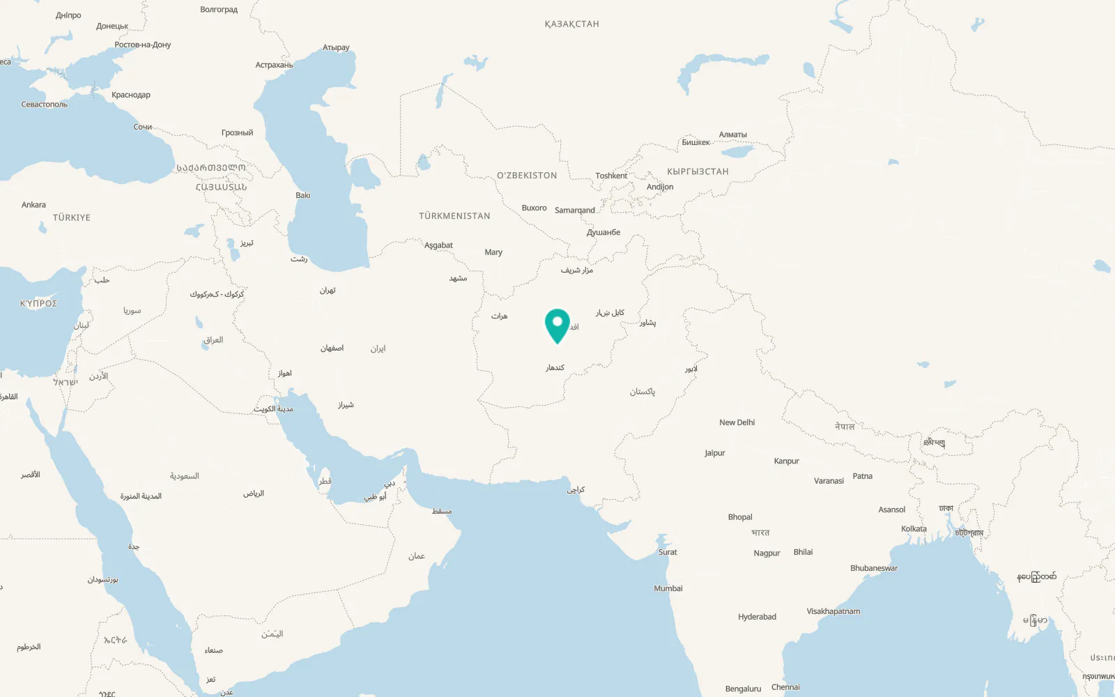 Map of Tarinkot
