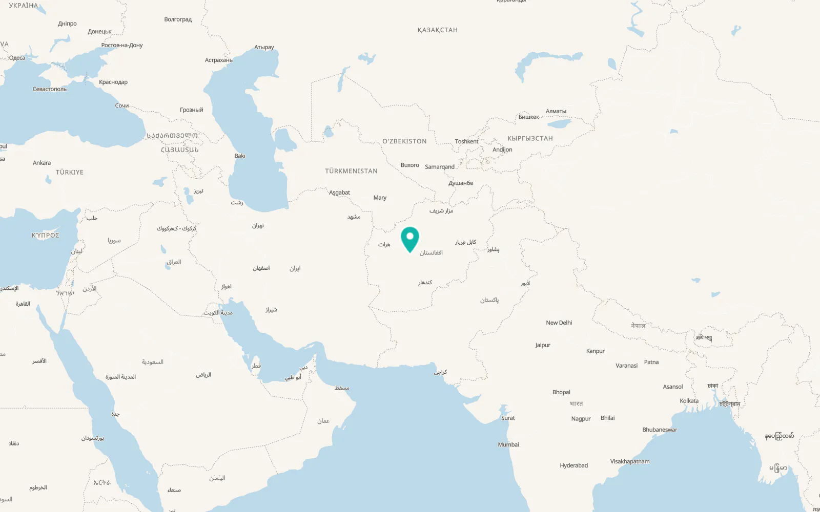 Map of Taywarah