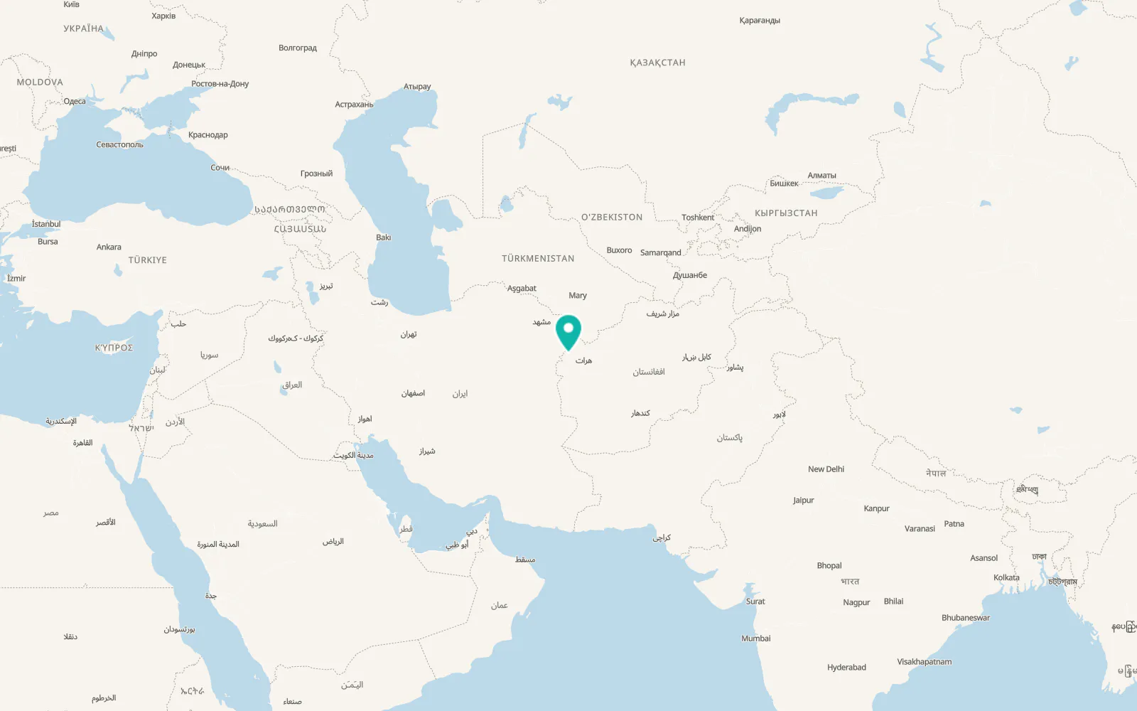 Map of Tīr Pul