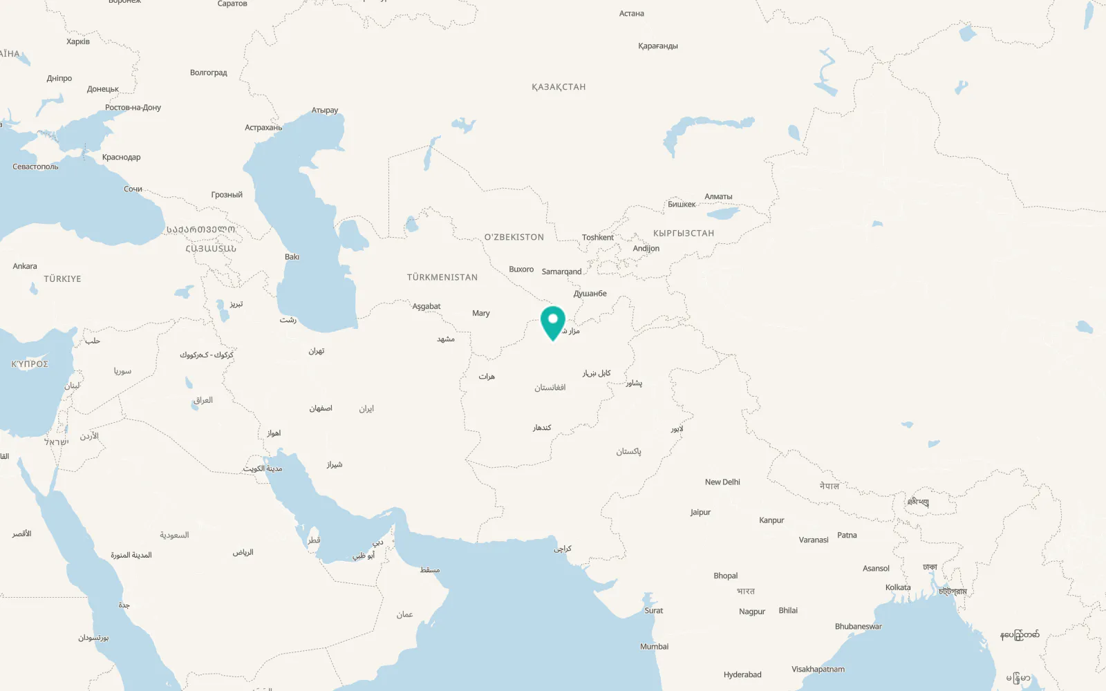 Map of Tukzār