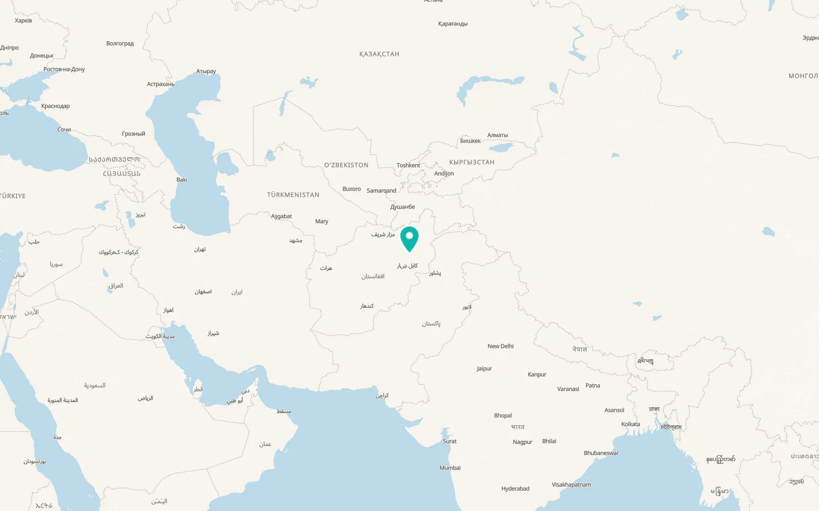 Map of ’Unābah