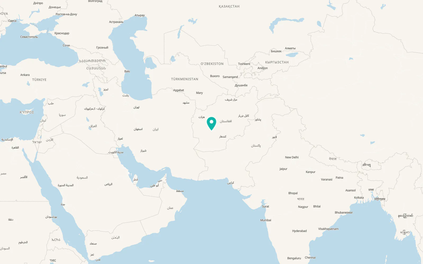 Map of Wāshēr