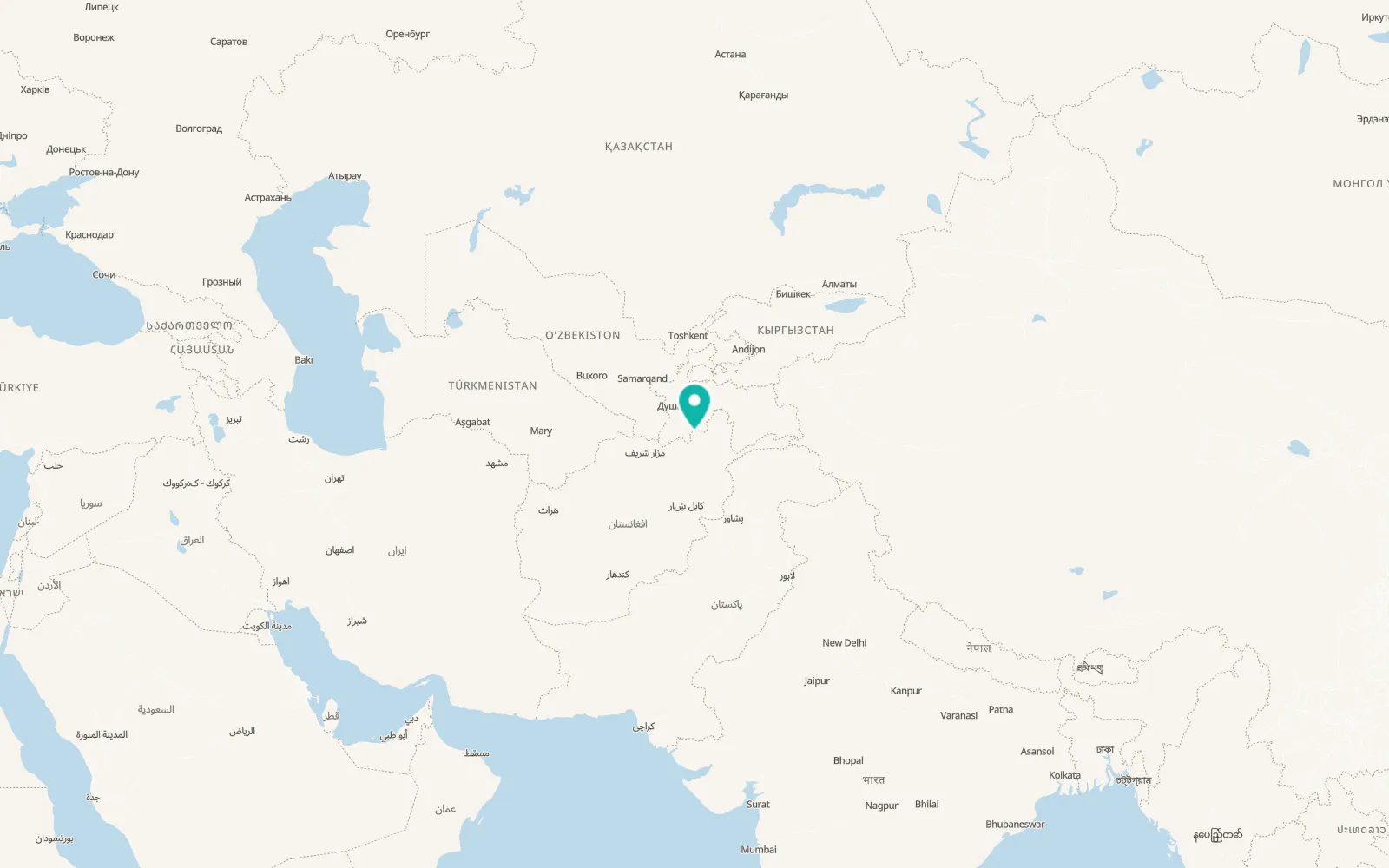 Map of Yangī Qal‘ah