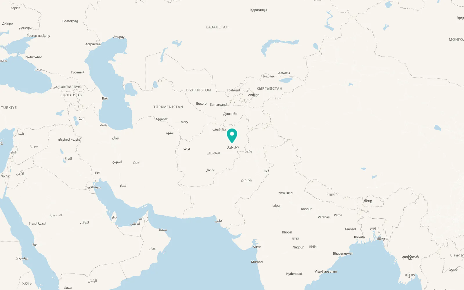 Map of Zargarān
