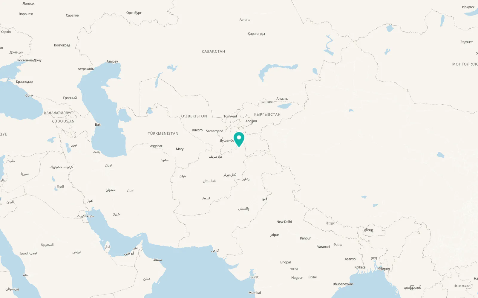 Map of Zīrakī