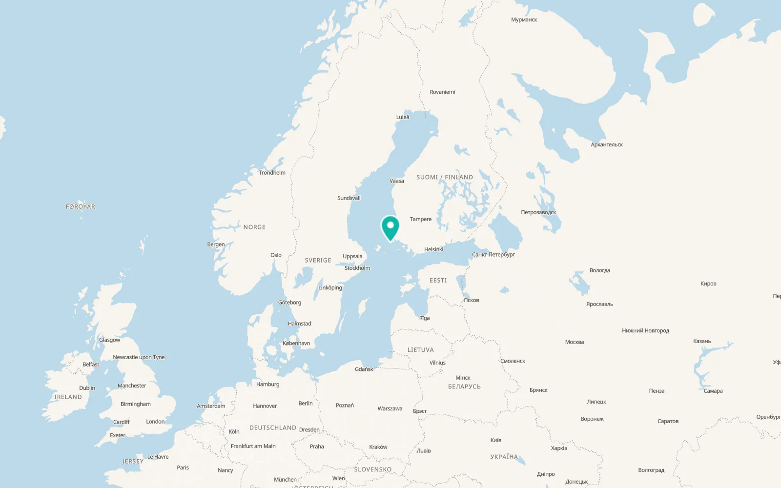 Map of Brändö
