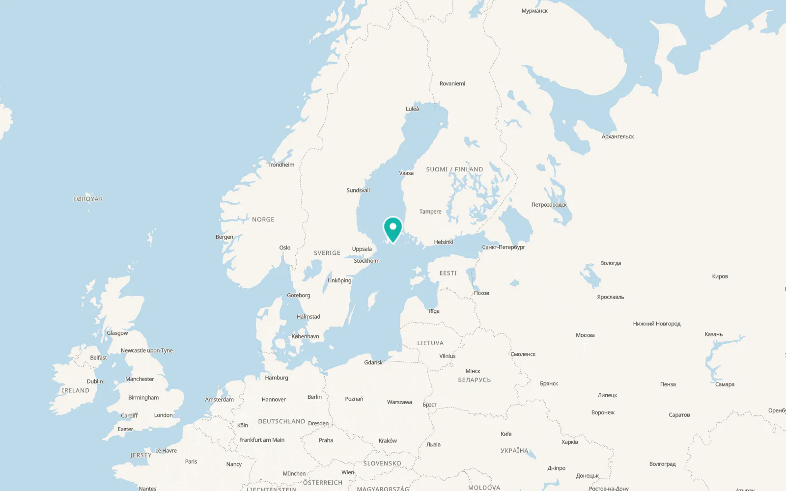 Map of Föglö