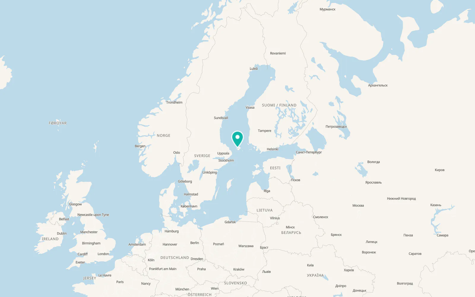 Map of Hammarland