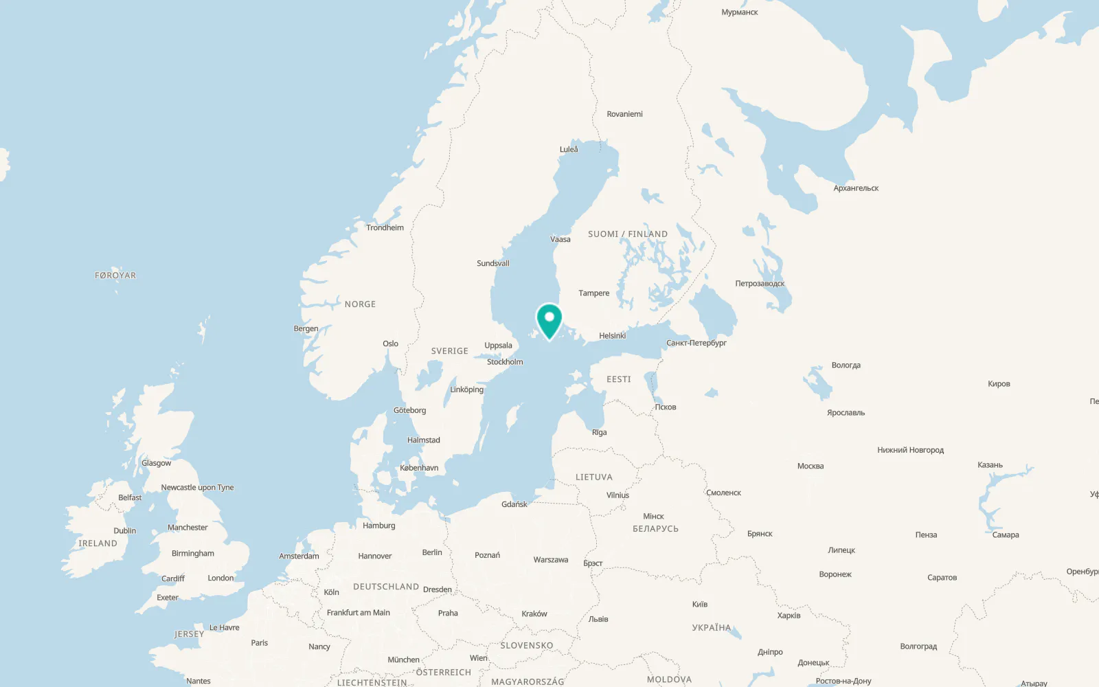 Map of Kökar