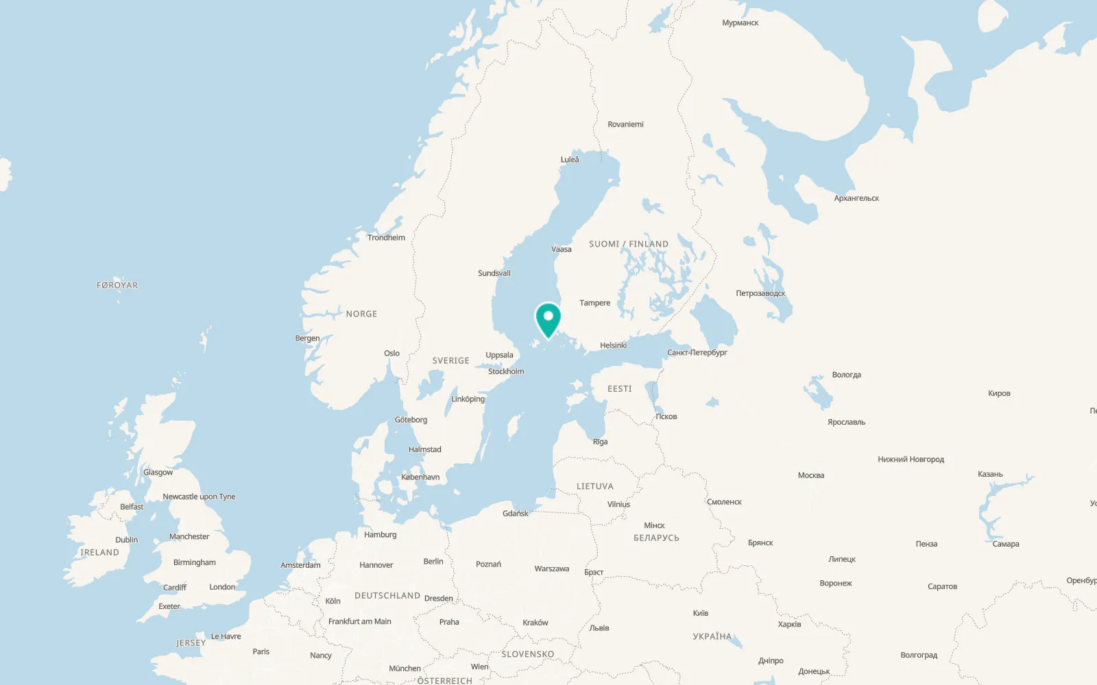 Map of Kumlinge