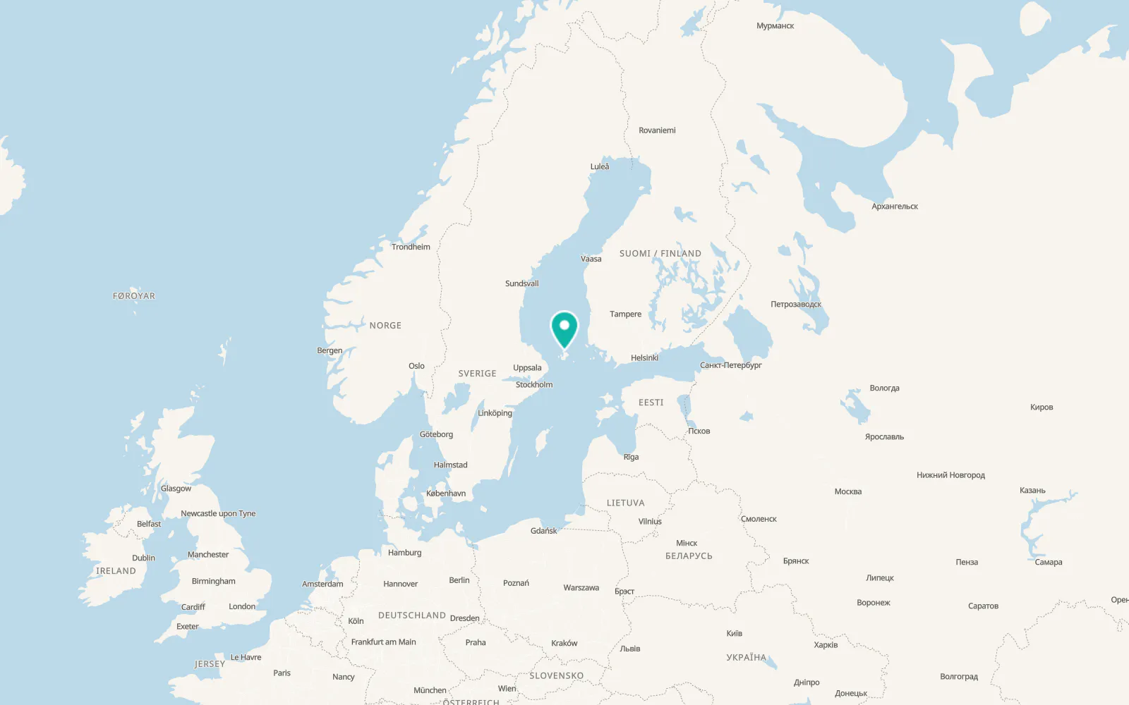 Map of Tjudö