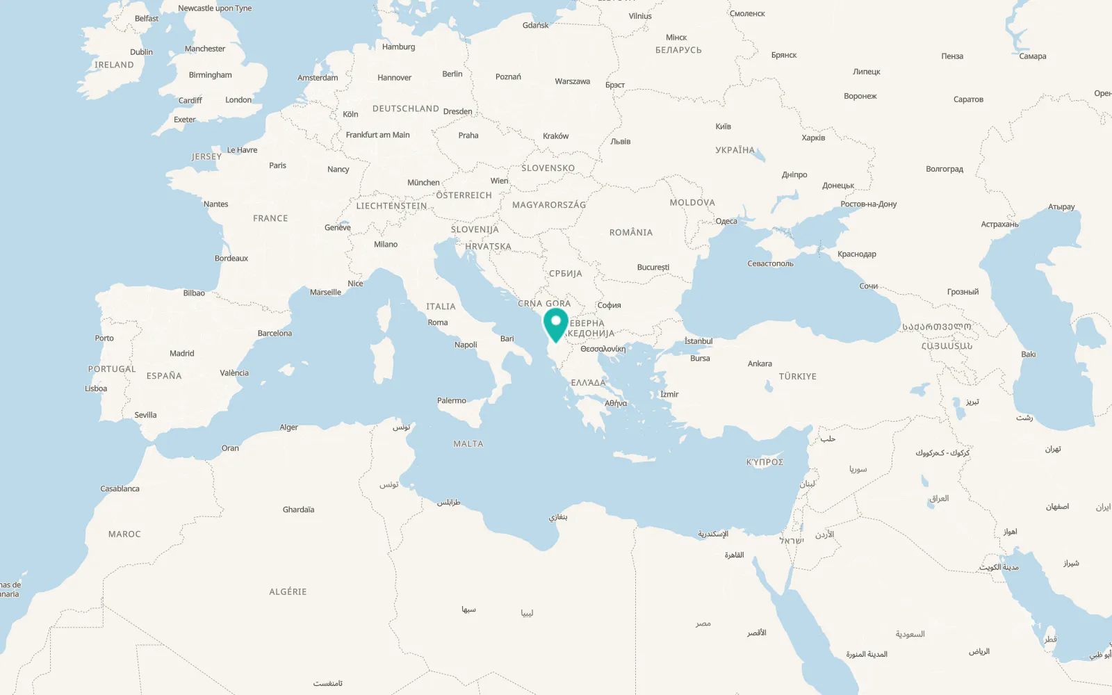 Map of Berat