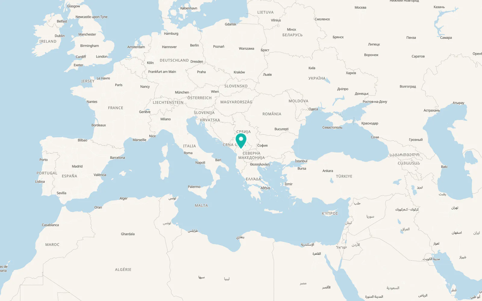 Map of Blerim