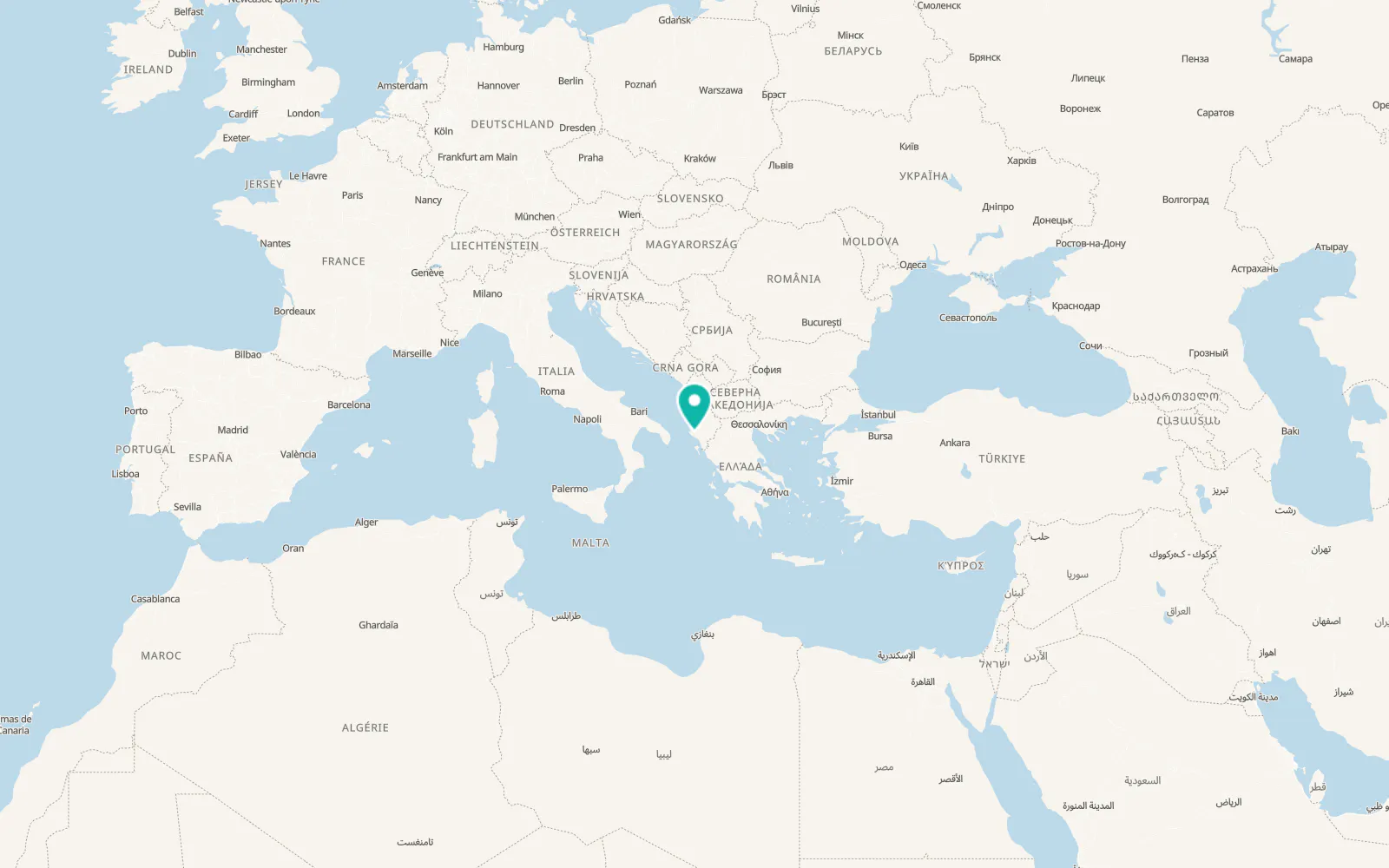 Map of Brataj
