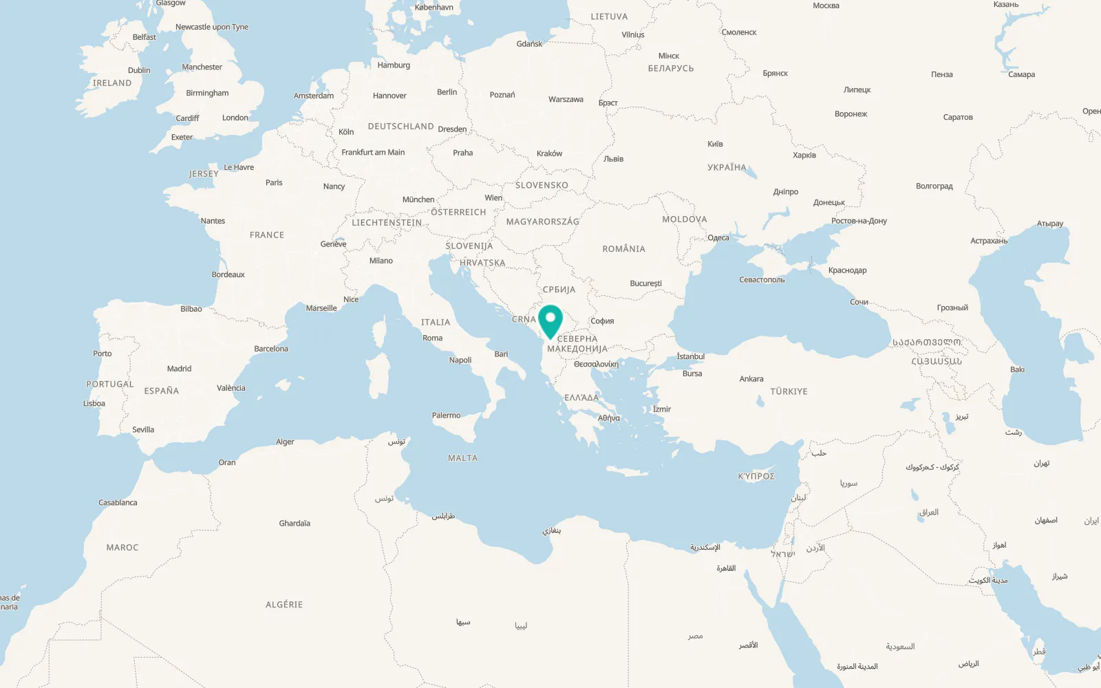 Map of Burrel