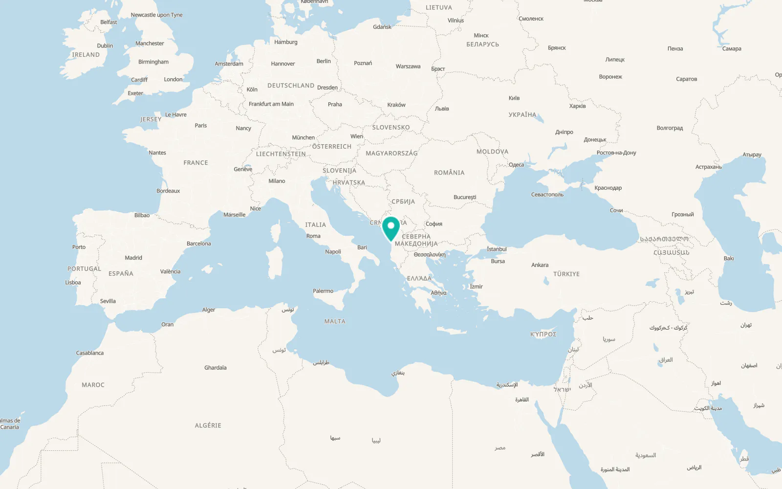 Map of Durrës