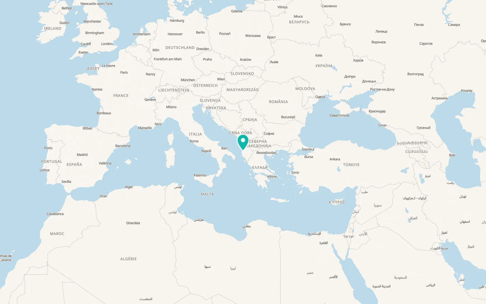 Map of Fier-Çifçi