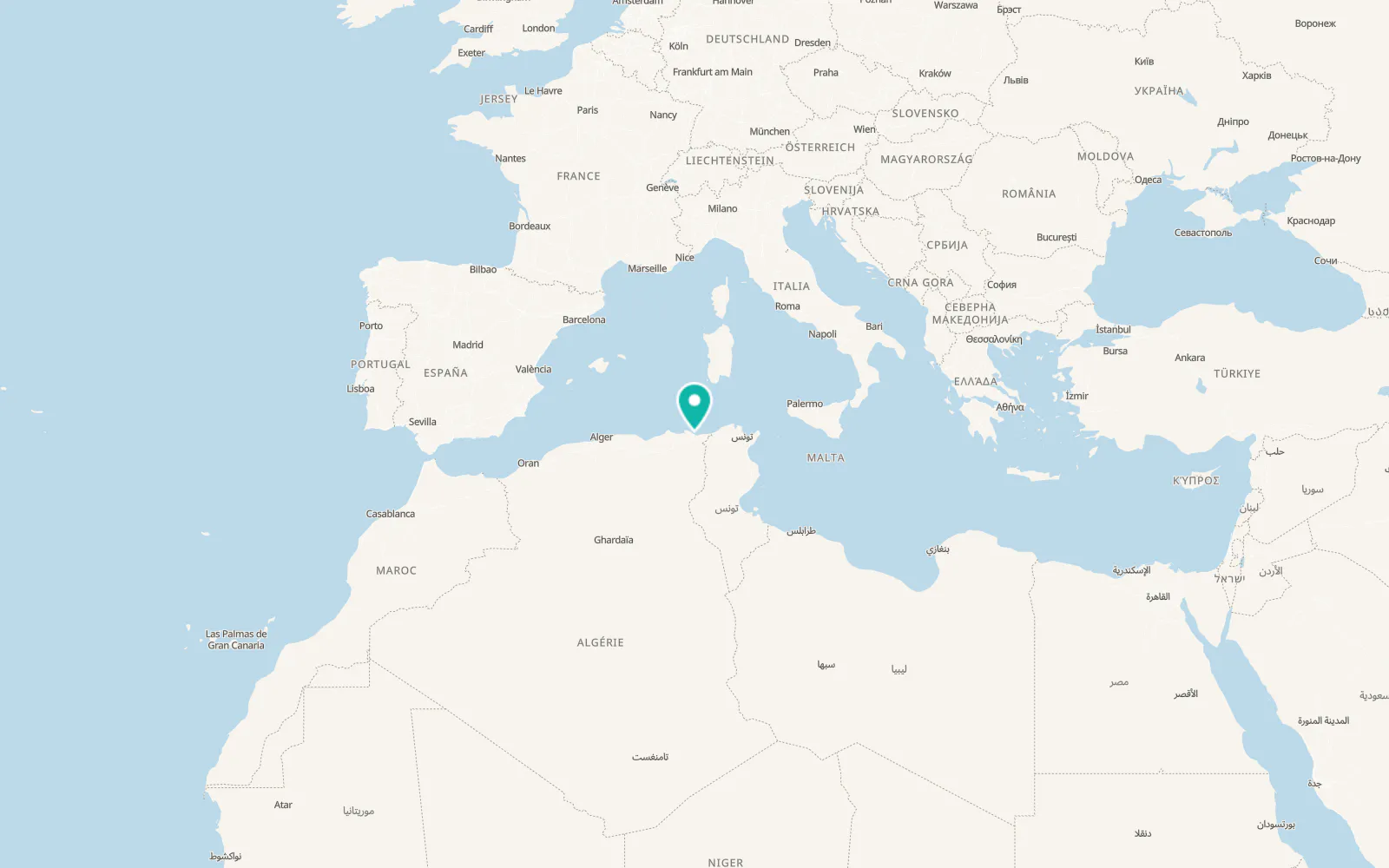 Map of Annaba