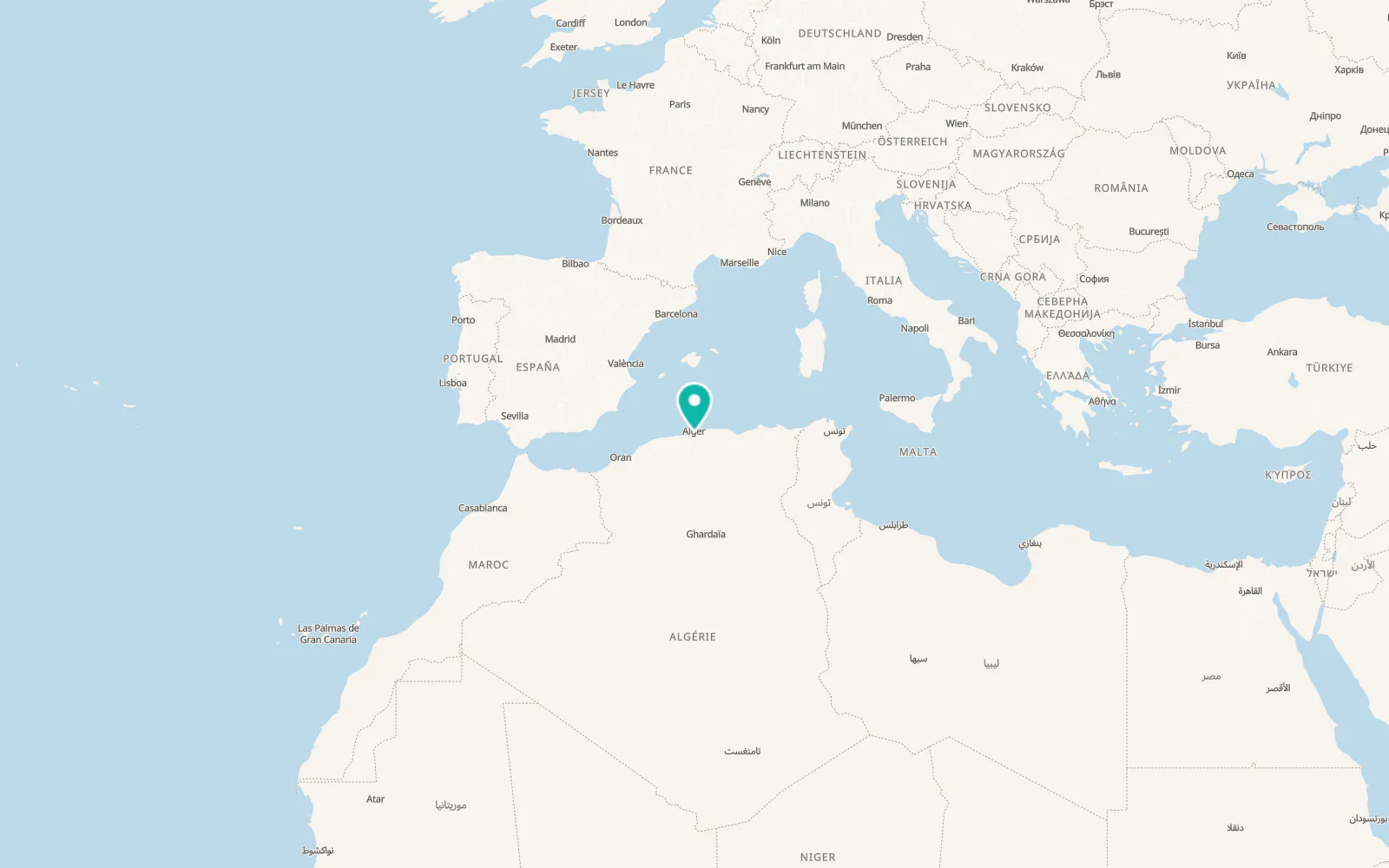 Map of Baraki