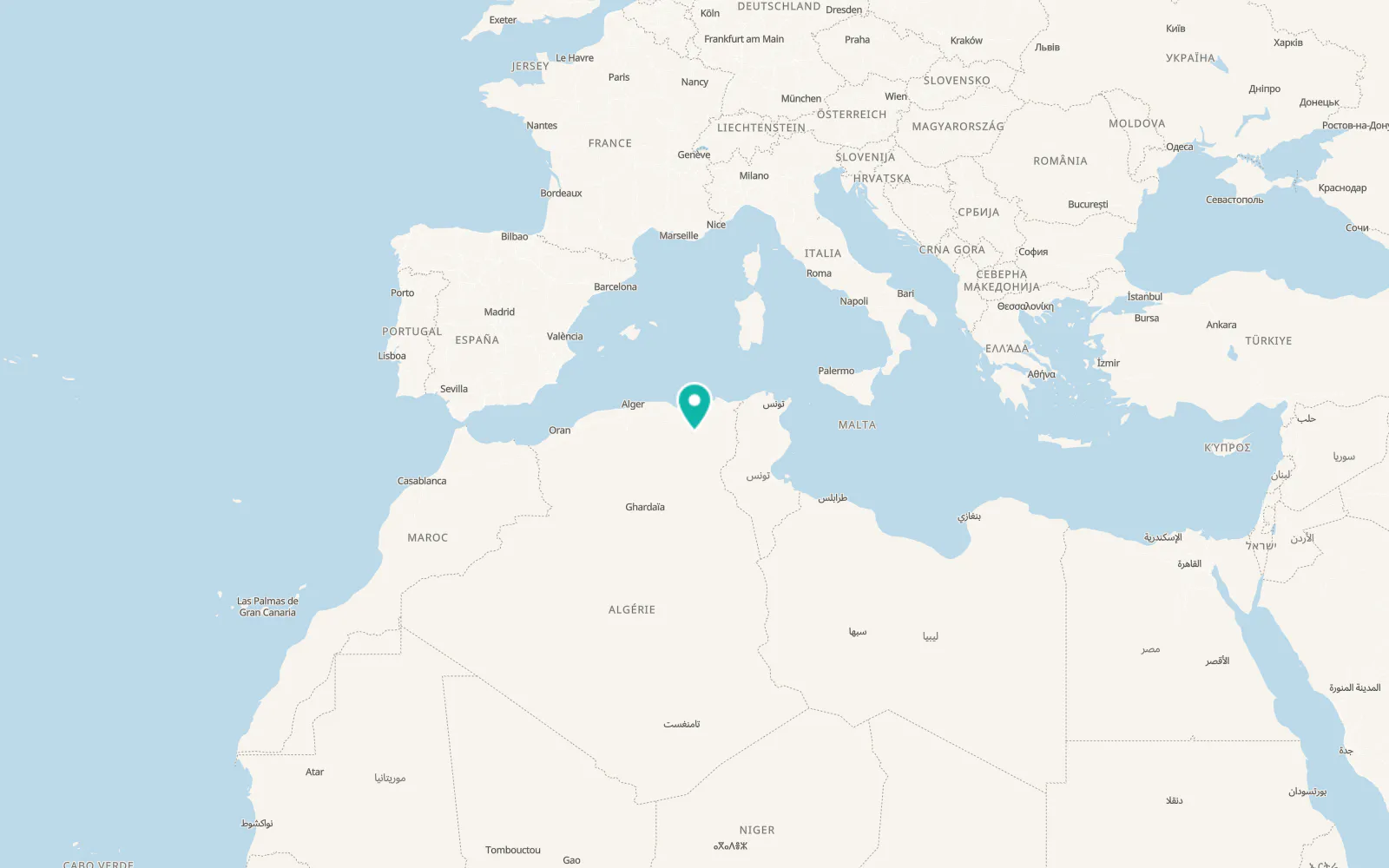 Map of Batna City
