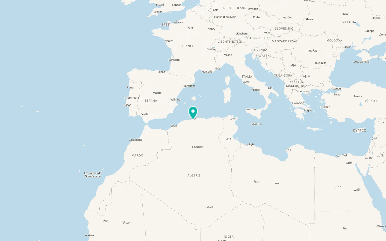 Map of Blida