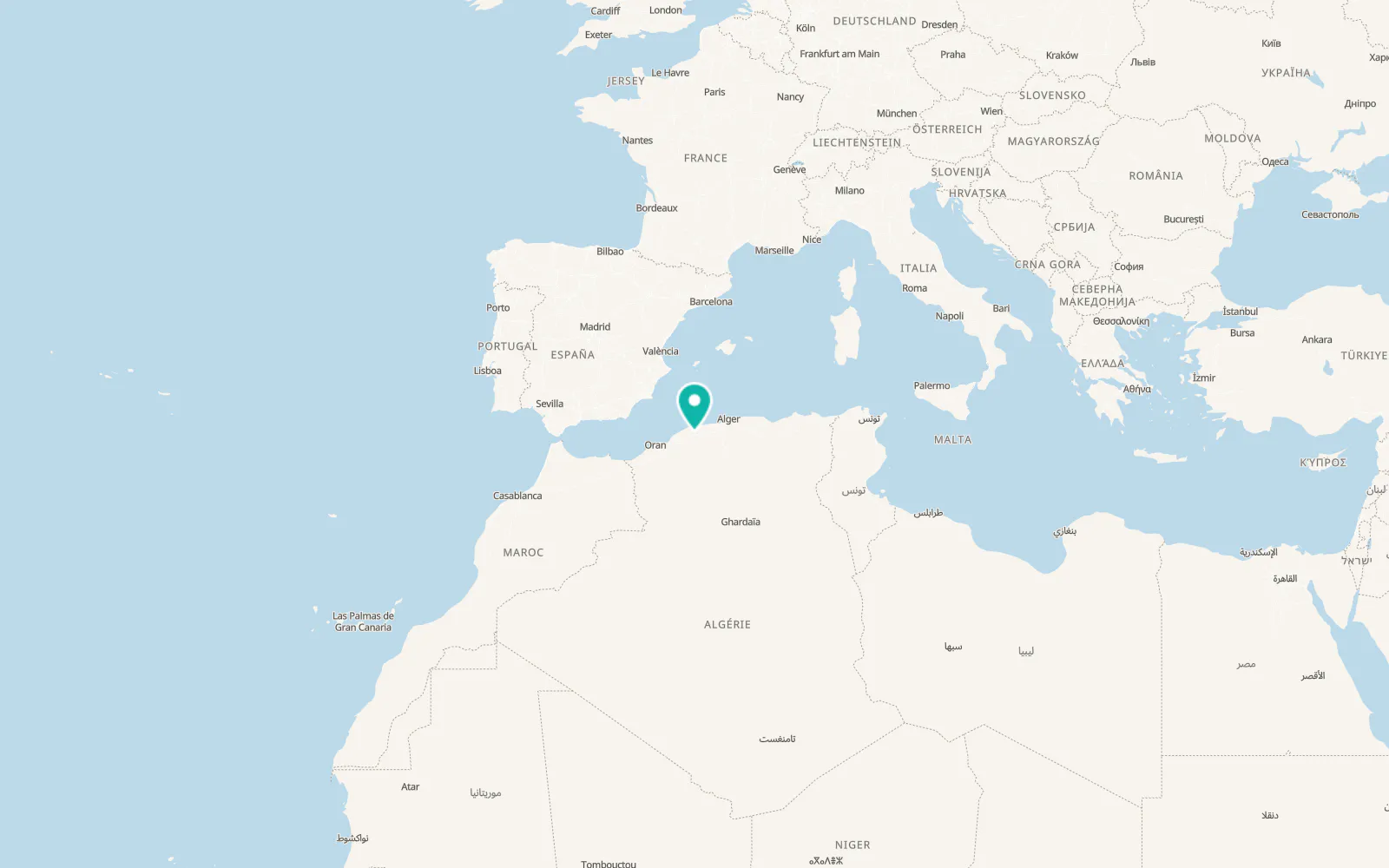 Map of Chlef