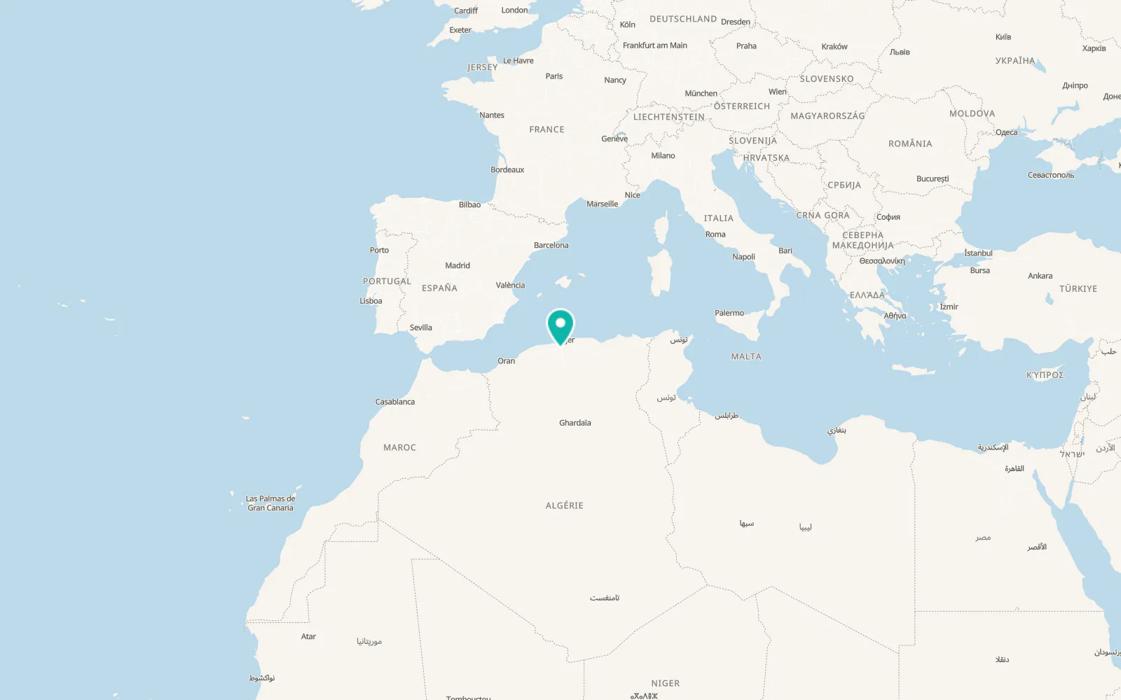 Map of Médéa