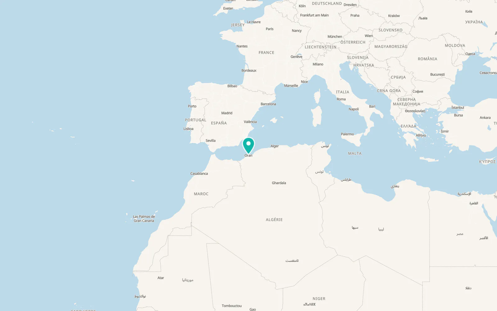 Map of Oran