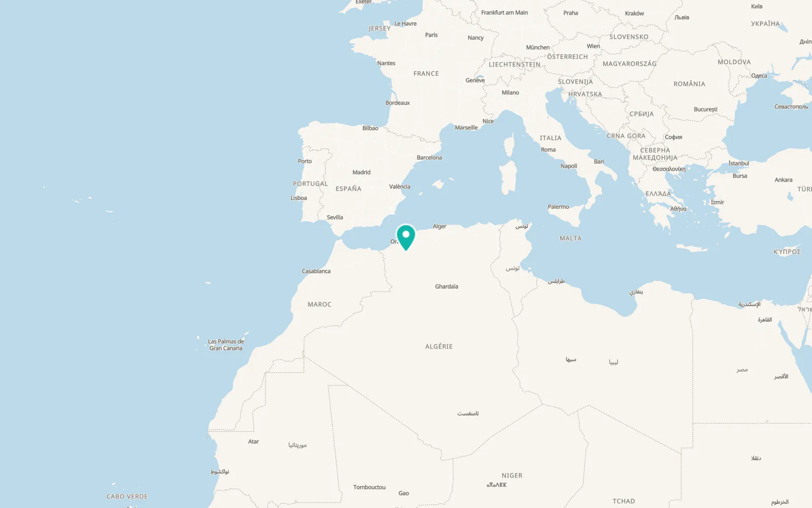 Map of Saïda