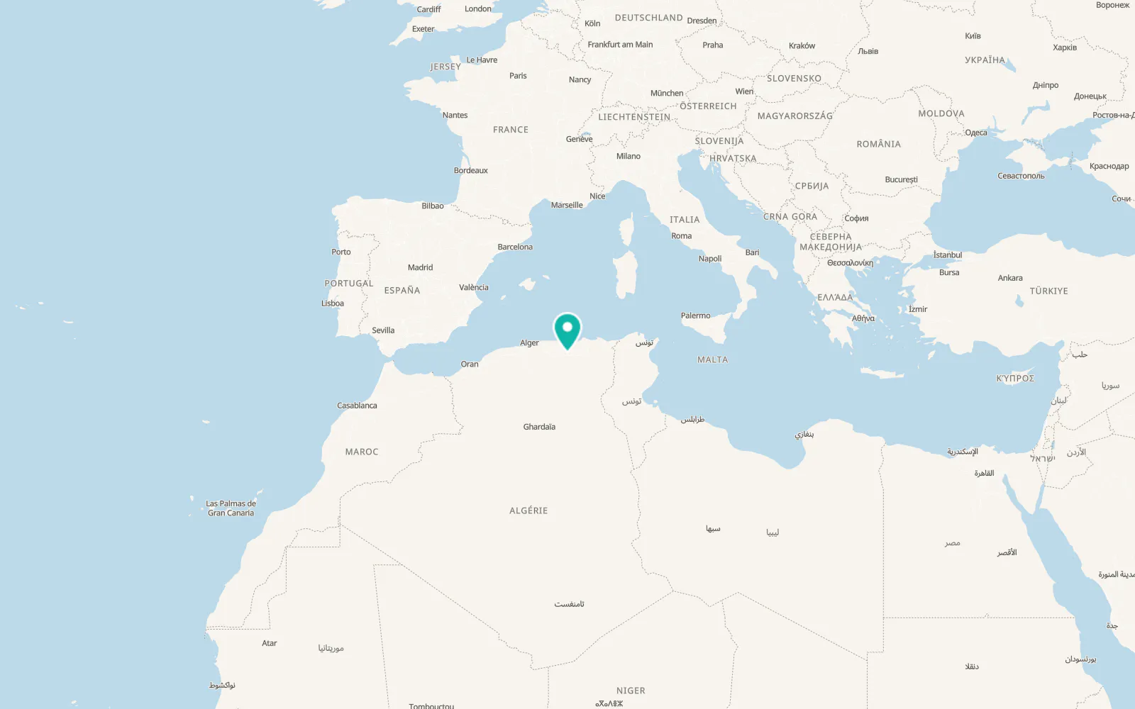 Map of Sétif