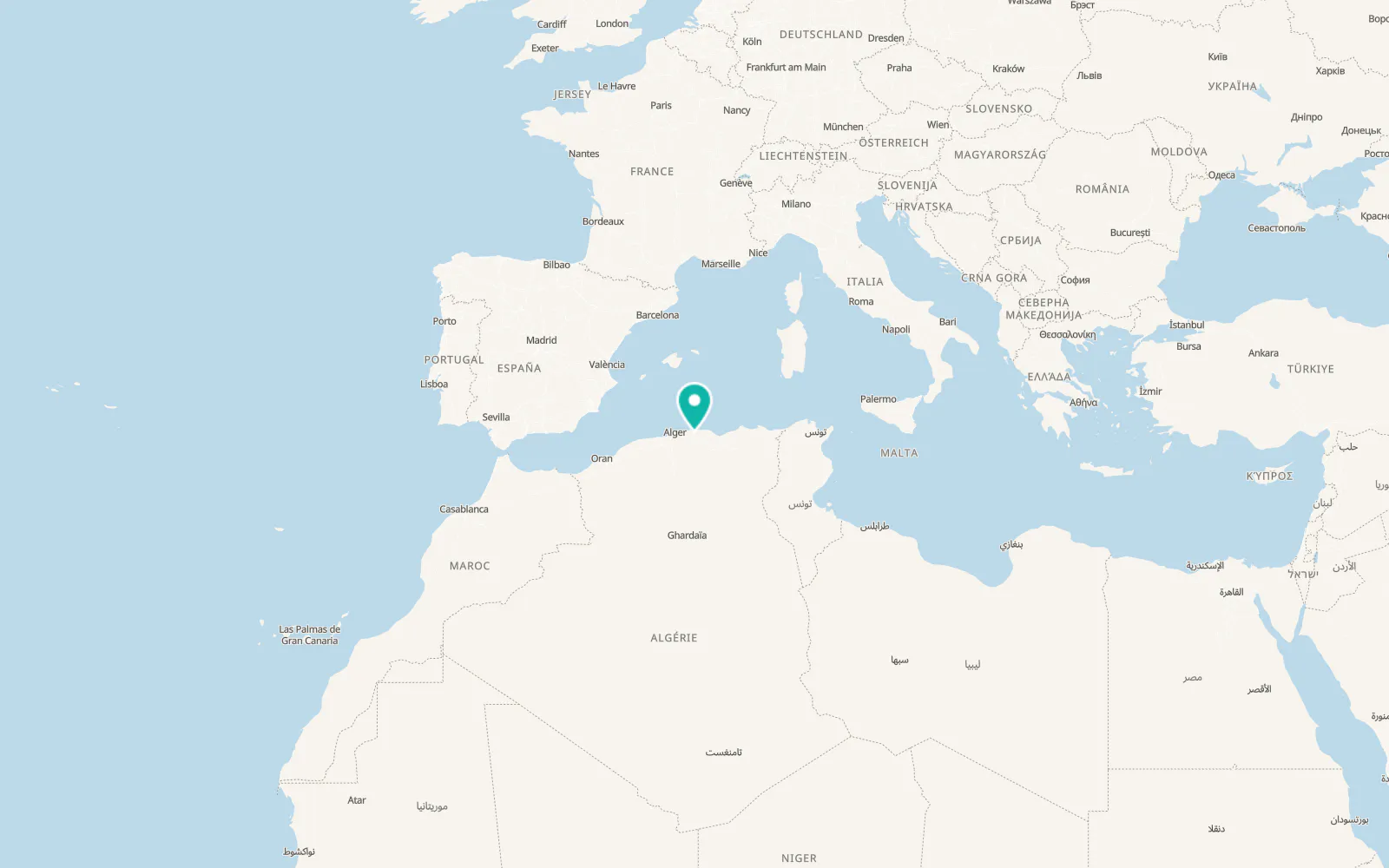Map of Tizi Ouzou