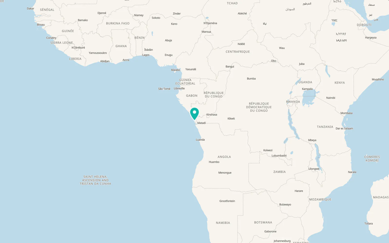 Map of Cabinda