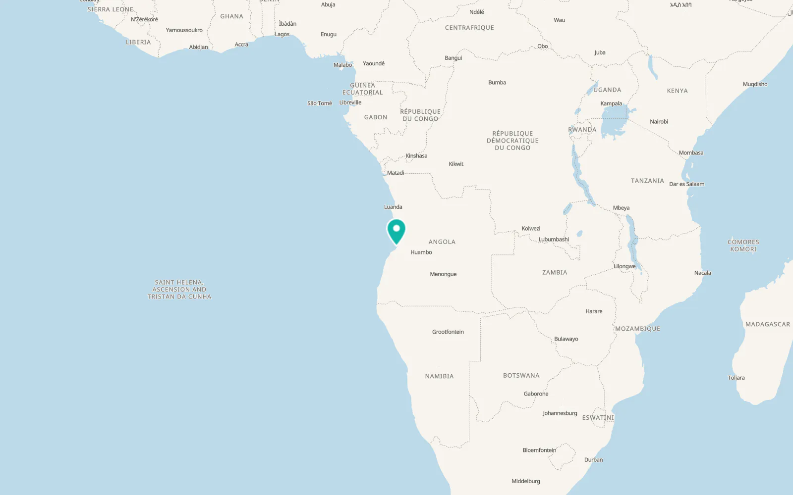 Map of Lobito
