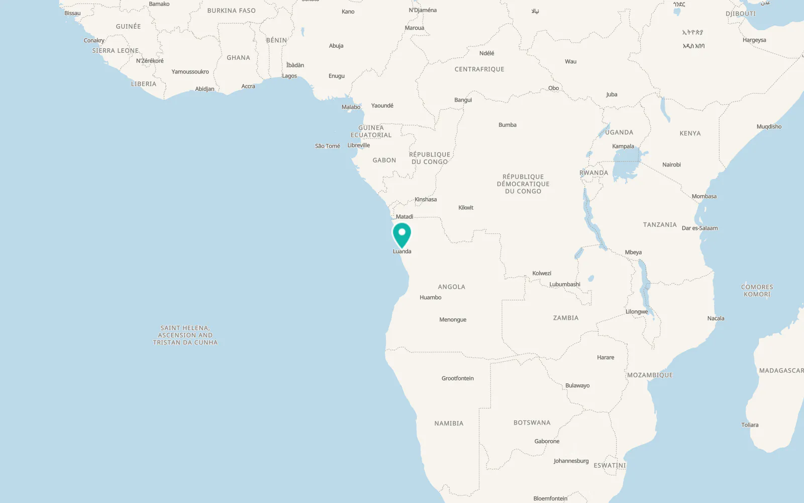 Map of Luanda