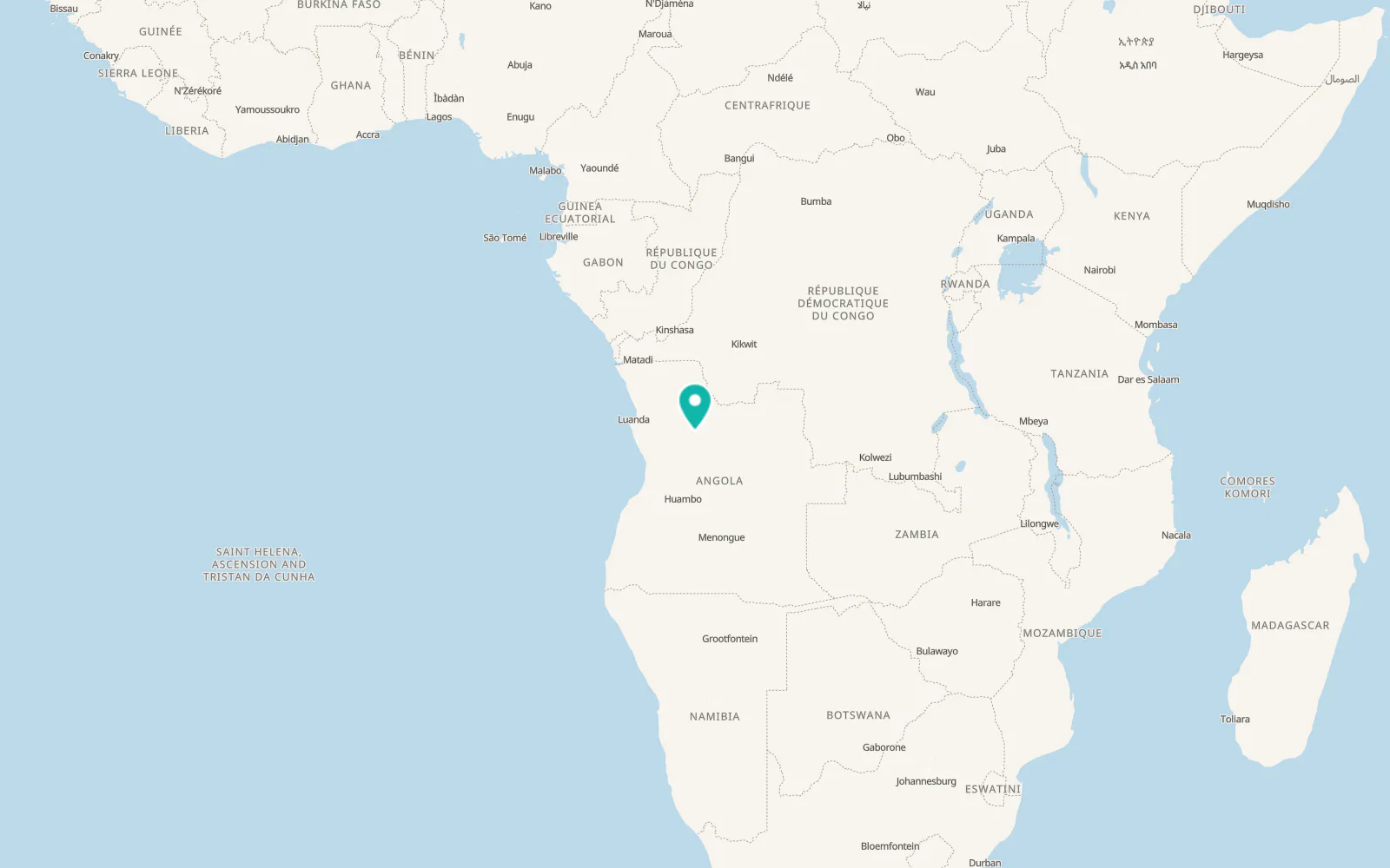 Map of Malanje