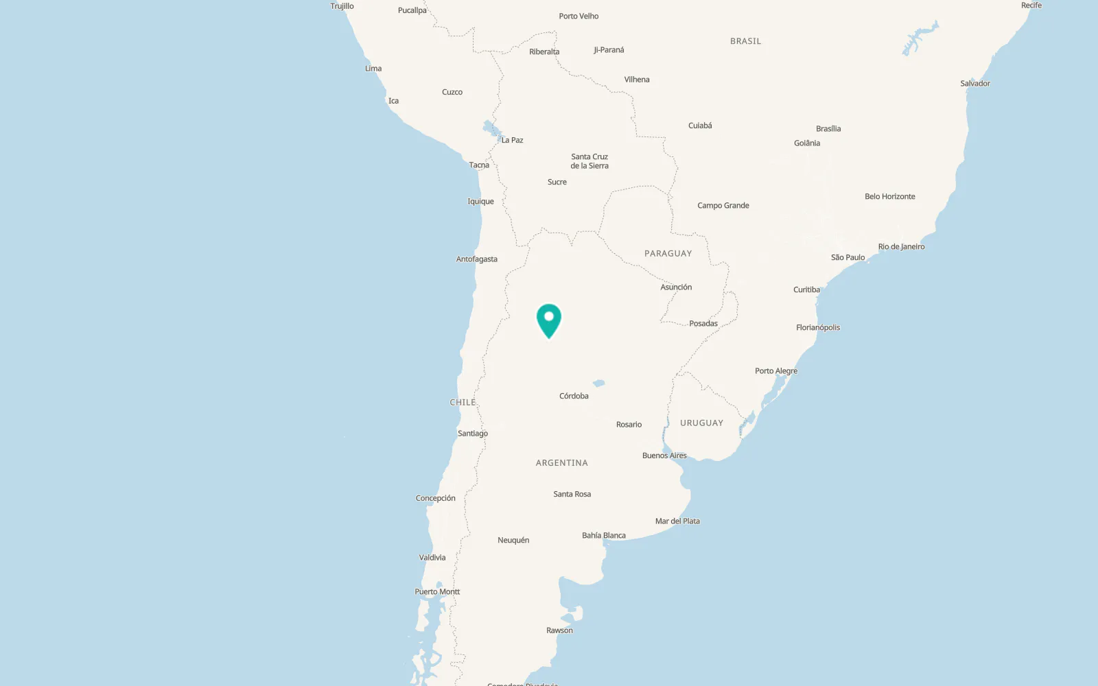 Map of Catamarca