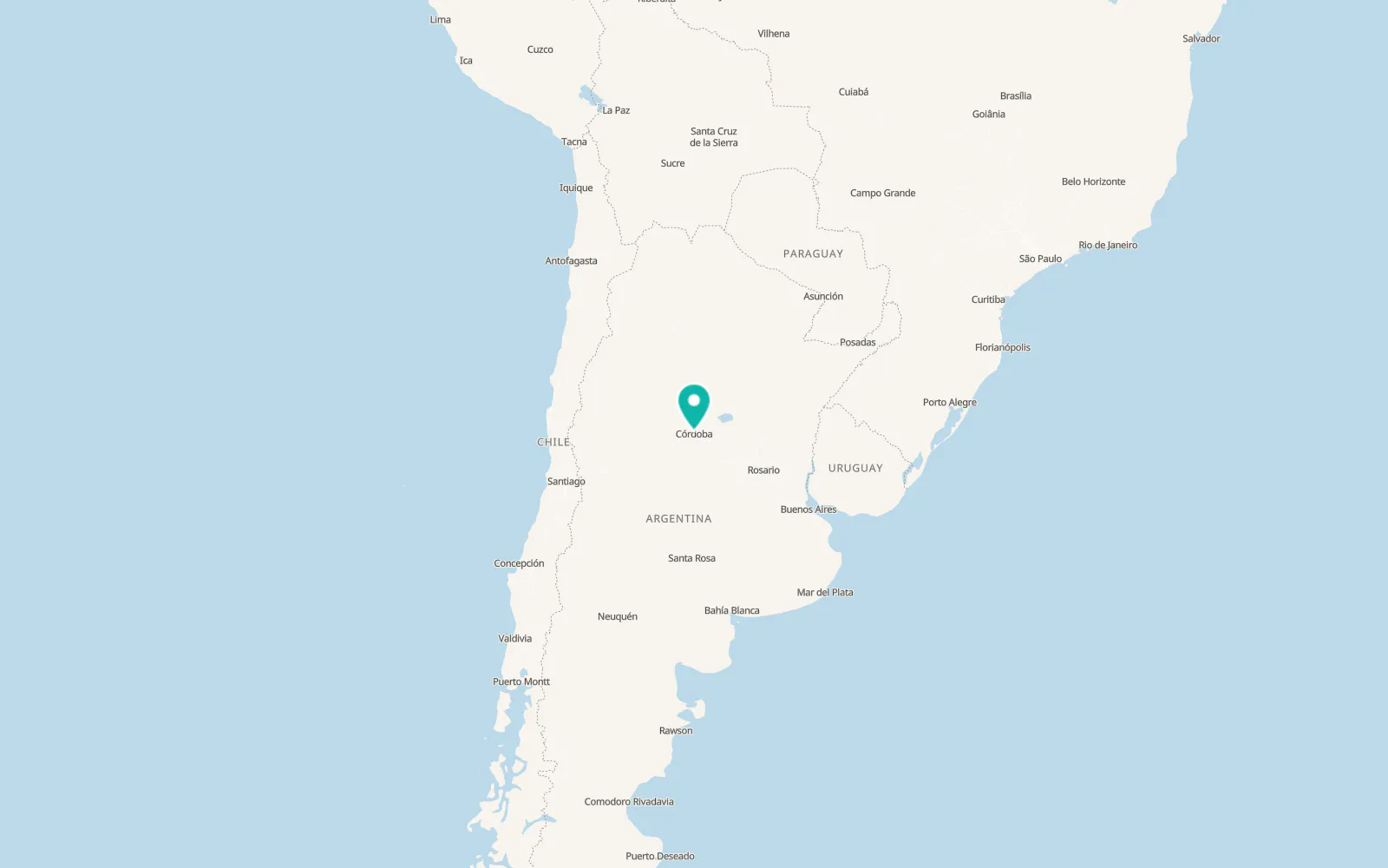 Map of Córdoba