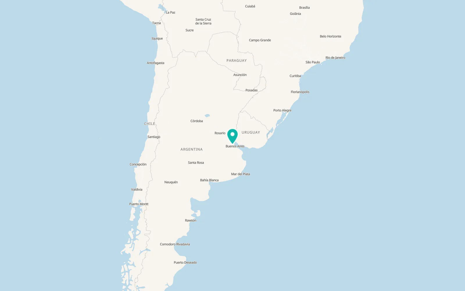 Map of José C. Paz