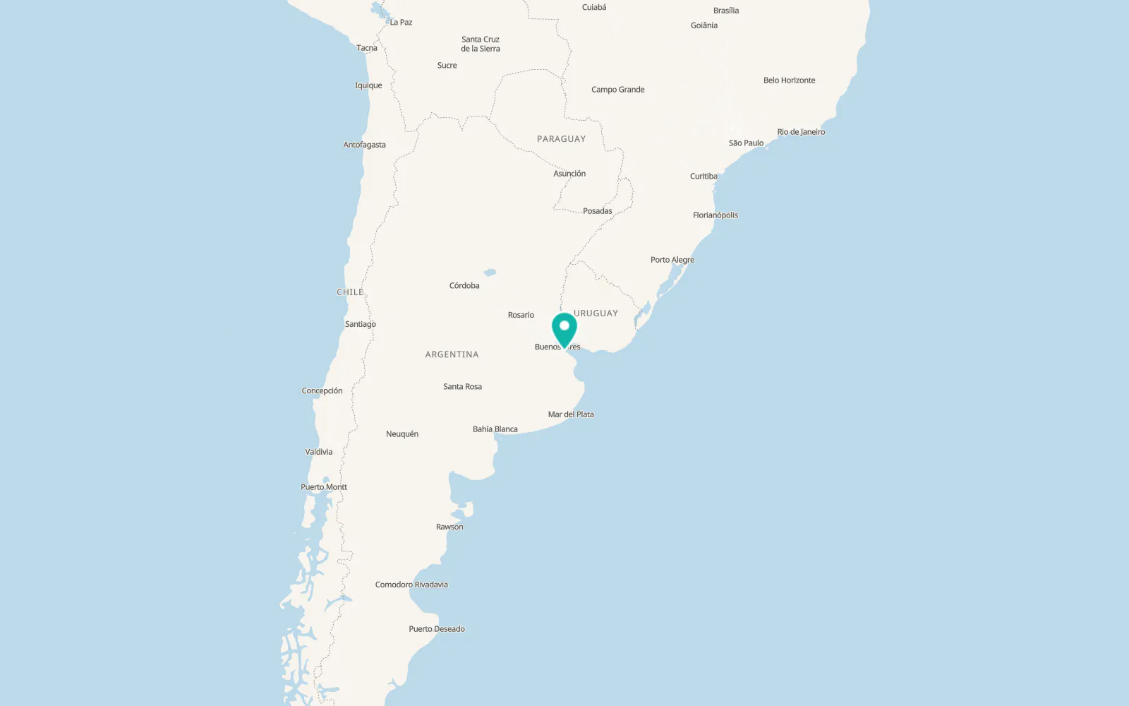 Map of La Plata
