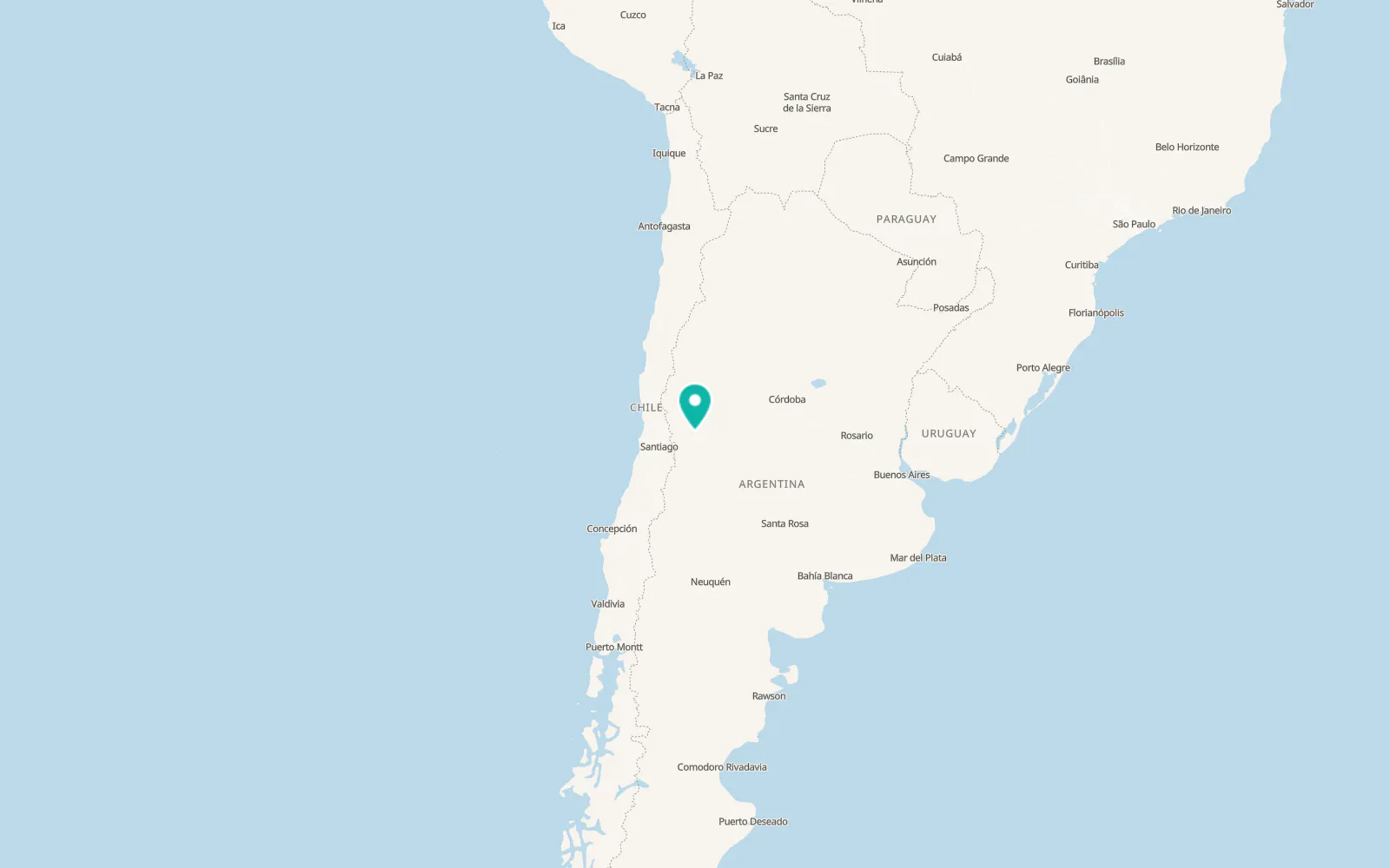 Map of Mendoza