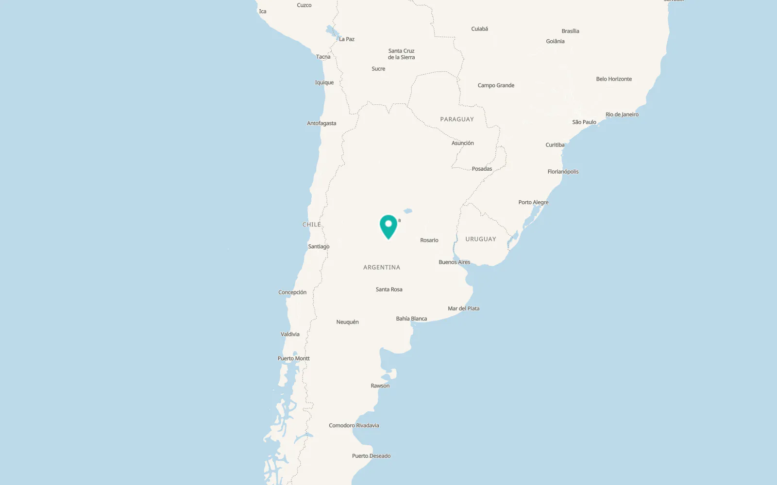 Map of Río Cuarto