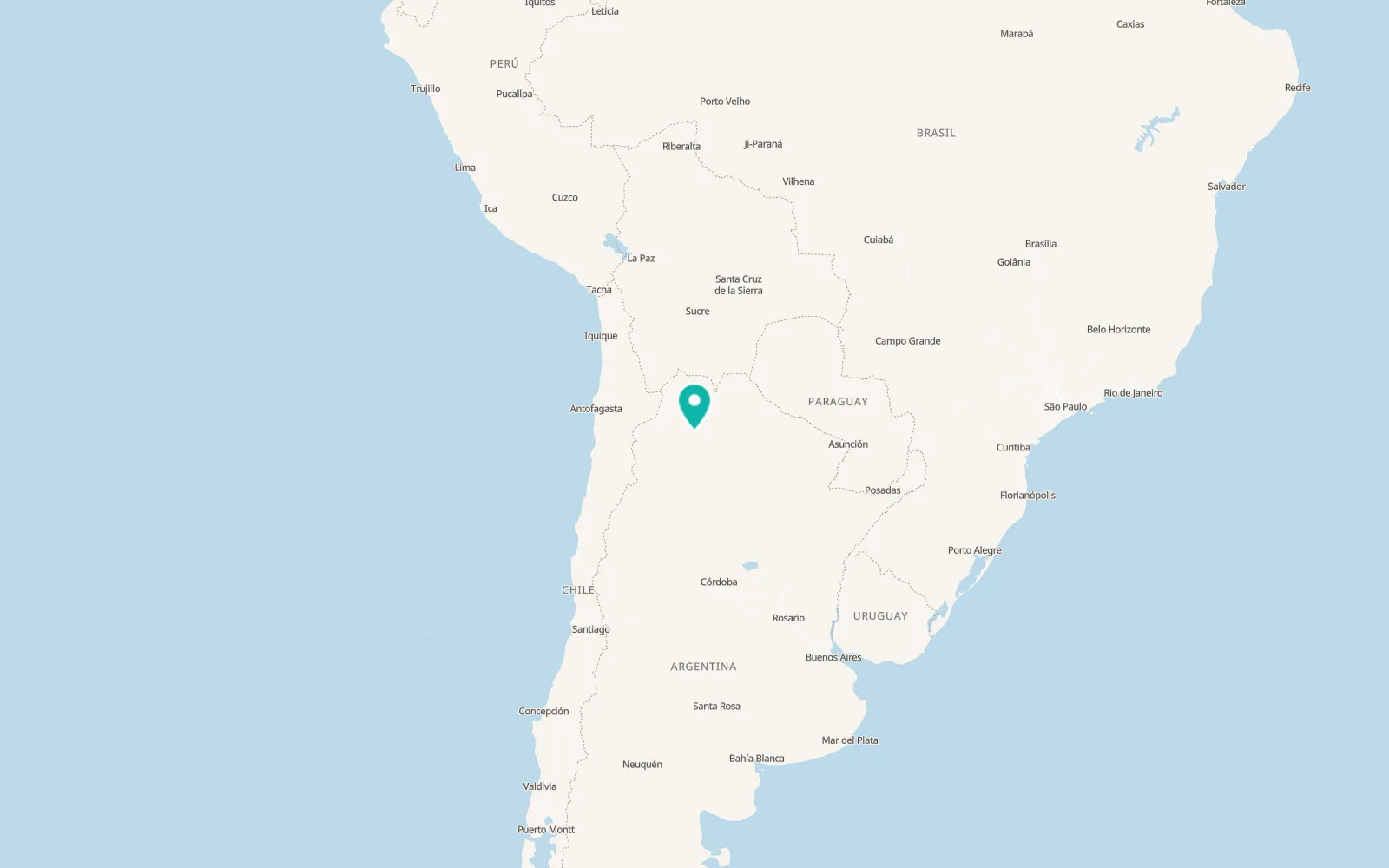 Map of Salta