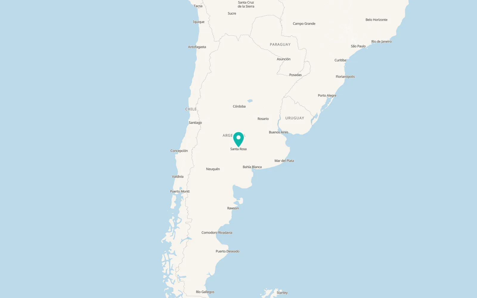 Map of Santa Rosa