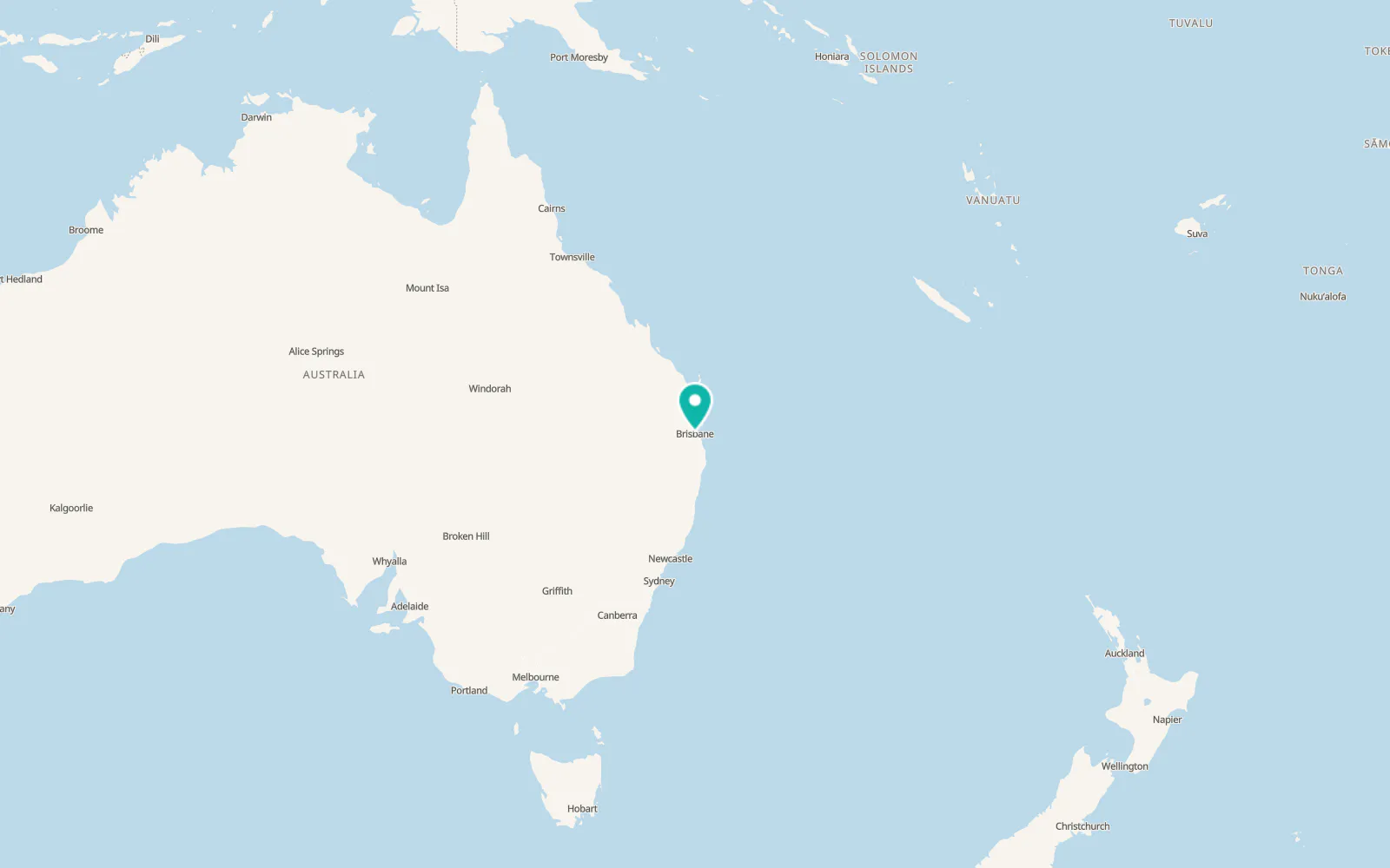 Map of Brisbane