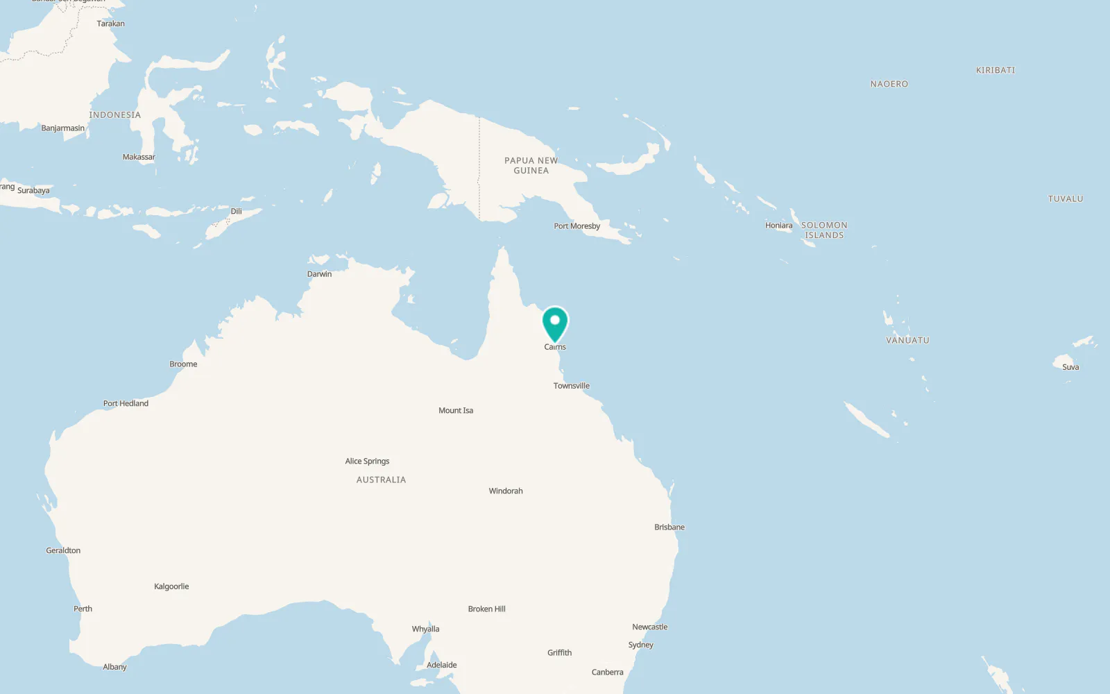 Map of Cairns