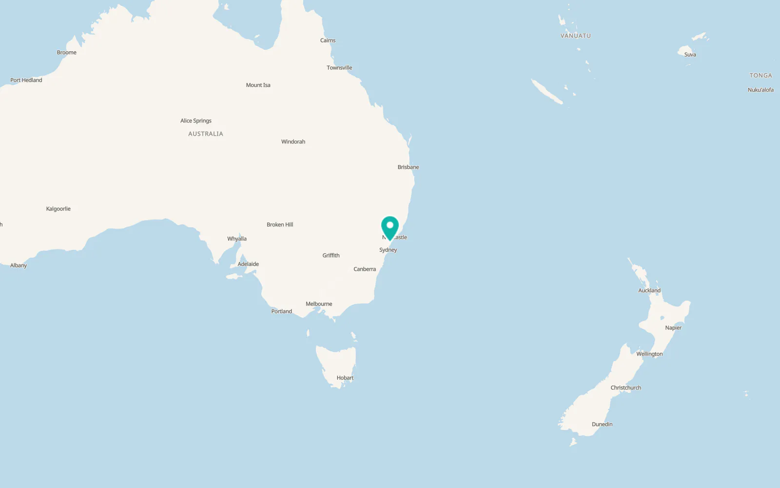Map of Central Coast