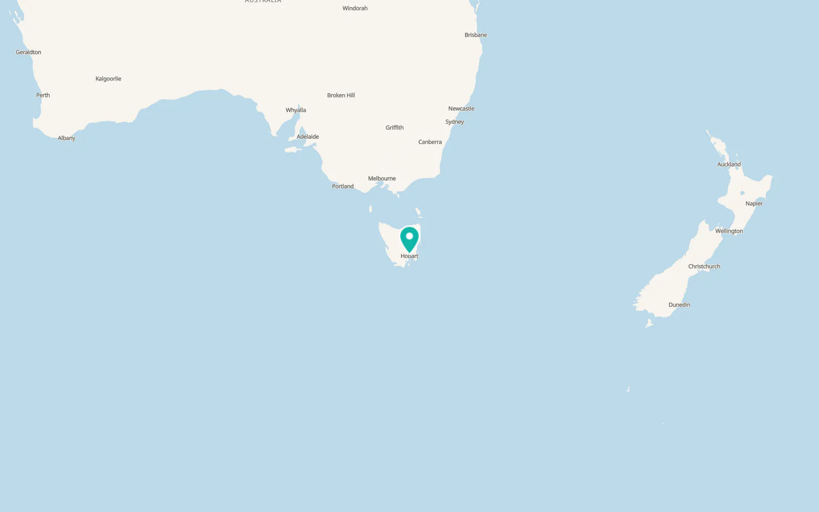 Map of Hobart