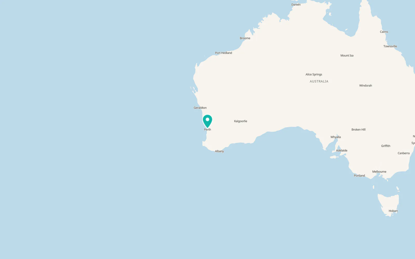 Map of Perth